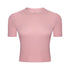 Camisa de manga corta suave y ajustada para mujer