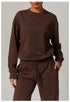 Women's 2-Piece Crewneck Top and Long Mid Rise Sports Pants Set
