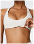 Sujetador deportivo con cuello halter para mujer