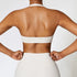 Sujetador deportivo con cuello halter para mujer