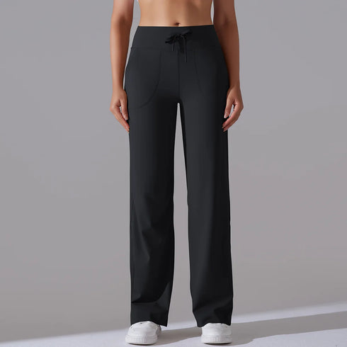Women's High Waist Straight Leg Loose Pants