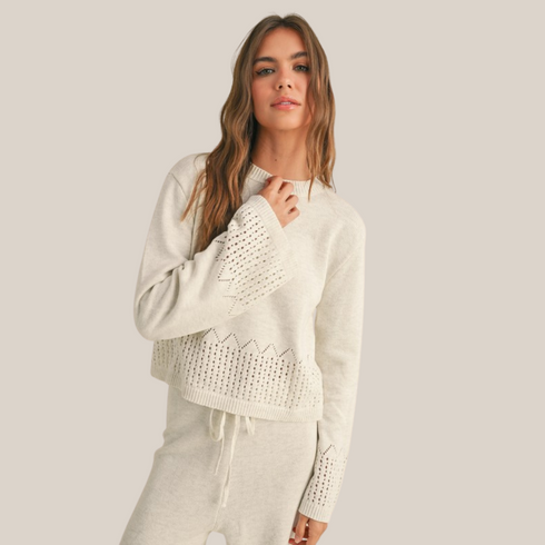Women's Lounge Crochet Knitted Set