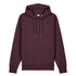 Front view of women’s red brown organic cotton heavyweight medium fit hoodie on model – Louvóre apparel