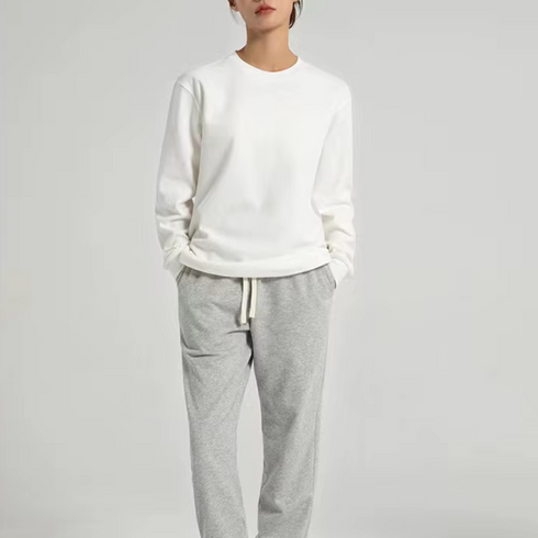 Women's Heavyweight Relaxed Crewneck Long Sleeve T-Shirt