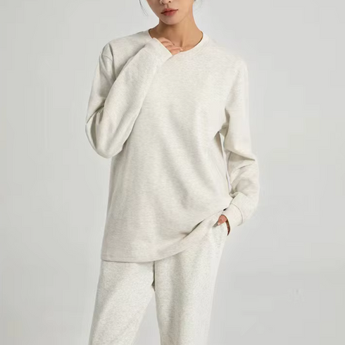 Women's Heavyweight Relaxed Crewneck Long Sleeve T-Shirt
