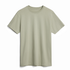 front view of an organic cotton crewneck t-shirt in a sage color