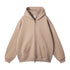 Men's Plush Oversized Heavyweight Full-Zip Hoodie