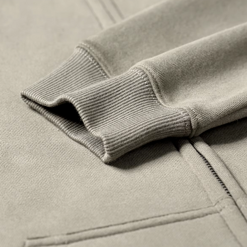 Men's Plush Oversized Heavyweight Full-Zip Hoodie