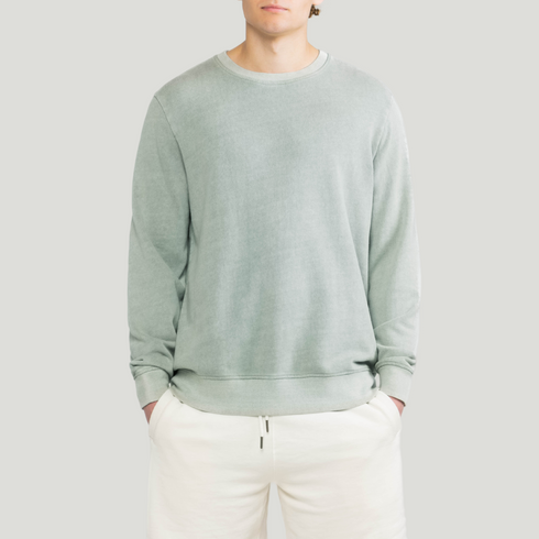 Men's Organic Cotton French Terry Lightweight Crewneck 330gsm