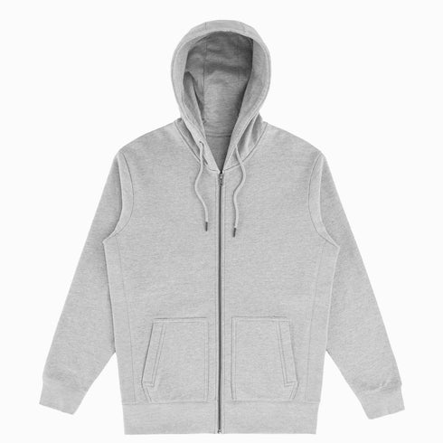 Men's Heavyweight 400gsm Organic Cotton Zip Up Hoodie