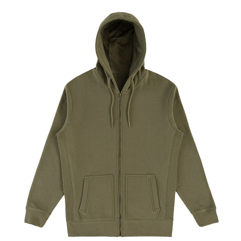 Men's Heavyweight 400gsm Organic Cotton Zip Up Hoodie