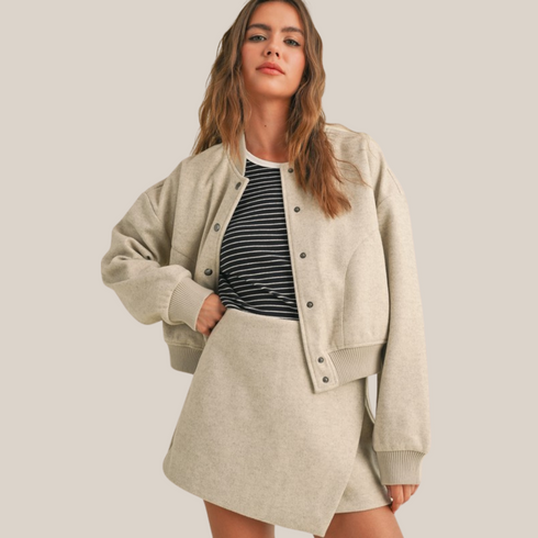 Women's Semi Casual Bomber Jacket