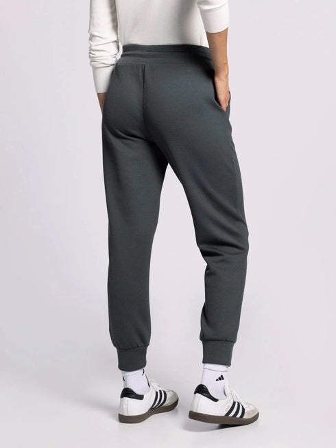 Sleek Ribbed Loungewear Jogger & Jacket Top Active Set
