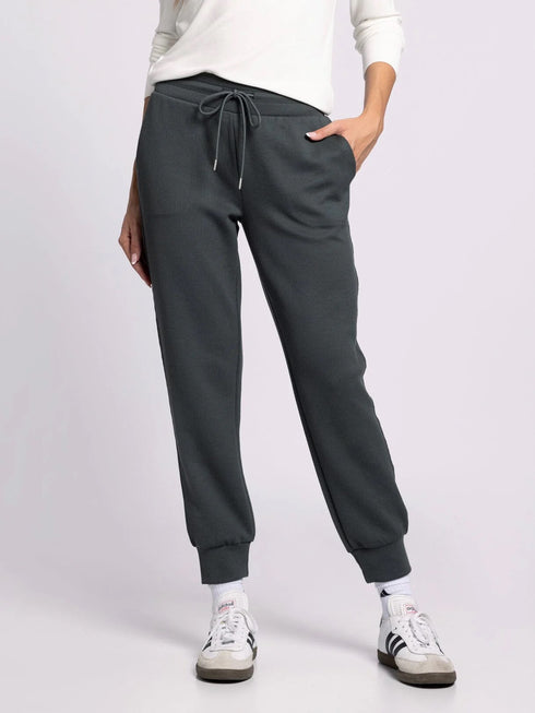 Sleek Ribbed Loungewear Jogger & Jacket Top Active Set