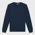 Organic navy blue crewneck sweatshirt