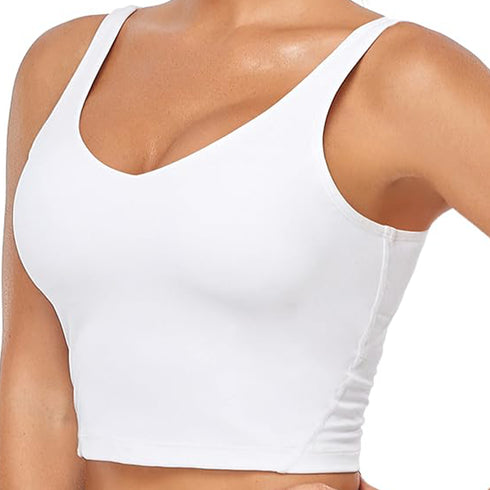 women's tank top in pure white