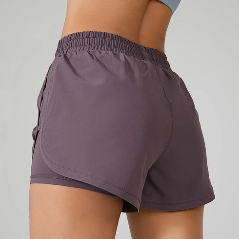 Women's Double Layer Active Shorts