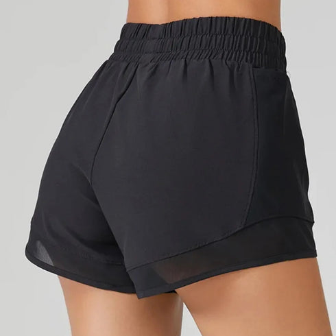 Women's High Waisted 2-in-1 Shorts