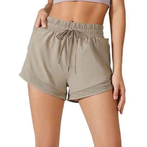 Women's High Waisted 2-in-1 Shorts