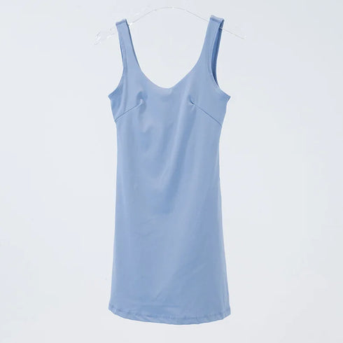 Women's Athletic Dress with Built-in Bra & Shorts