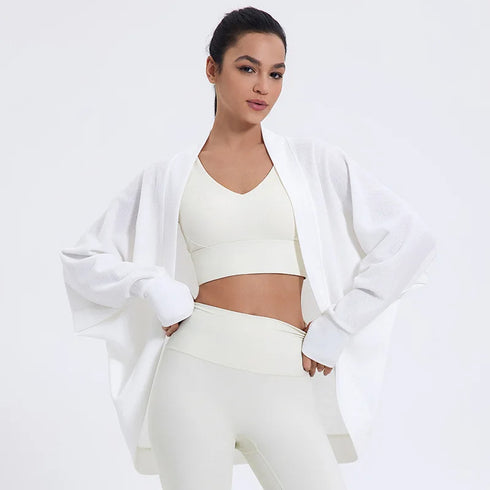 Women's Athletic Loose Breathable Cardigan
