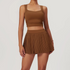 Women's Athletic Tank Top and Pleated Skirt Set