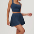 Women's Athletic Tank Top and Pleated Skirt Set