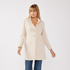Women's Chevron Notched Lapel Coat