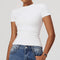 Women's Crewneck Short Sleeve Shirt – Form Fitting Athletic Blend Fabric