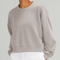 Women's Oversized Relaxed Fit Cropped Crewneck Sweatshirt