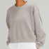Women's Oversized Relaxed Fit Cropped Crewneck Sweatshirt