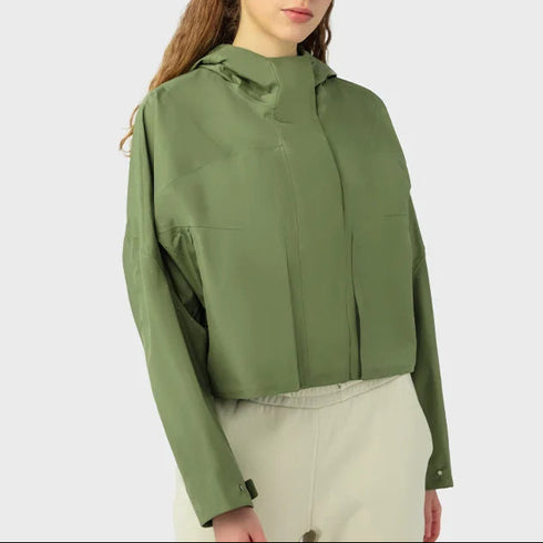 Women's Relaxed Cropped Lightweight Rain Jacket