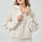 Women's Cropped Oversized Full Zip Hoodie