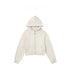 Women's Cropped Oversized Full Zip Hoodie