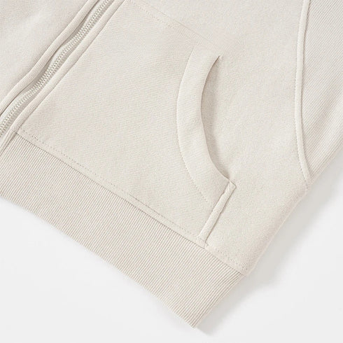 Women's Cropped Oversized Full Zip Hoodie