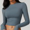 Women's Fitted Long Sleeve Crop Top