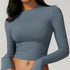 Women's Fitted Long Sleeve Crop Top