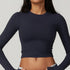 Women's Fitted Long Sleeve Crop Top