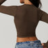 Women's Fitted Long Sleeve Crop Top