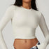 Women's Fitted Long Sleeve Crop Top