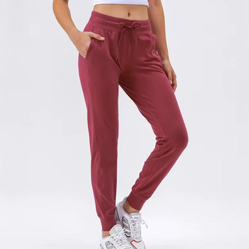 Women's High-Waisted Stretch Jogger Pants