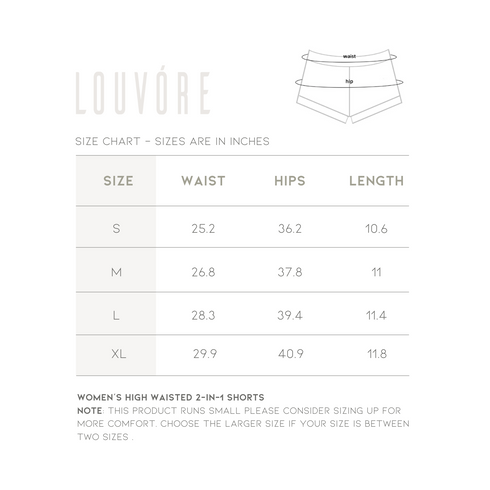Women's High Waisted 2-in-1 Shorts