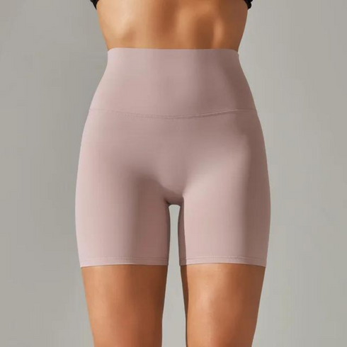 Pantalones cortos de yoga de cintura alta para mujer