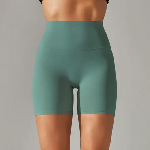 Pantalones cortos de yoga de cintura alta para mujer
