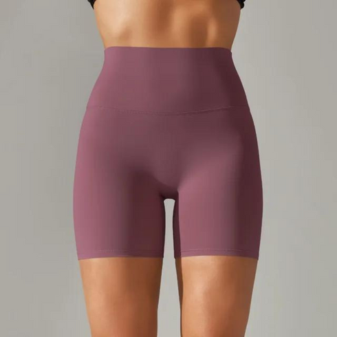 Pantalones cortos de yoga de cintura alta para mujer
