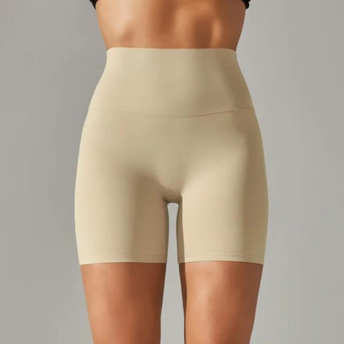 Pantalones cortos de yoga de cintura alta para mujer