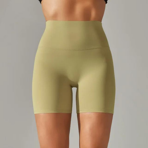 Pantalones cortos de yoga de cintura alta para mujer