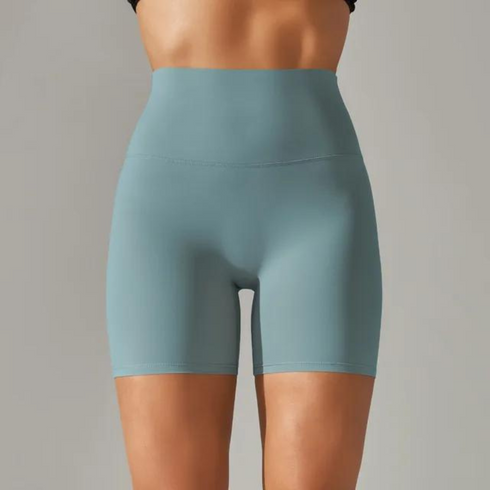 Pantalones cortos de yoga de cintura alta para mujer