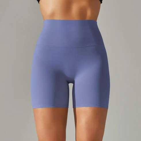 Pantalones cortos de yoga de cintura alta para mujer