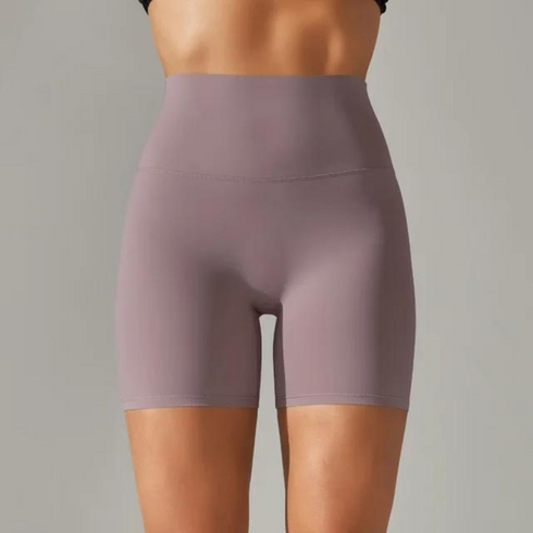 Pantalones cortos de yoga de cintura alta para mujer